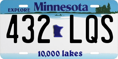 MN license plate 432LQS