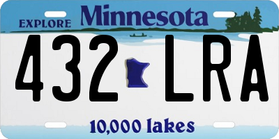 MN license plate 432LRA