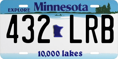 MN license plate 432LRB