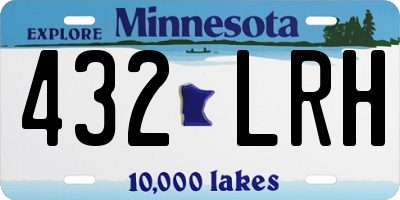 MN license plate 432LRH