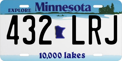 MN license plate 432LRJ