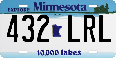 MN license plate 432LRL