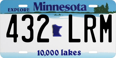 MN license plate 432LRM