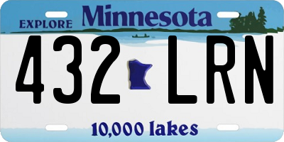MN license plate 432LRN