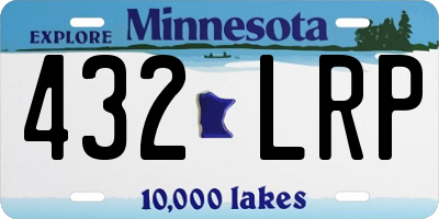 MN license plate 432LRP