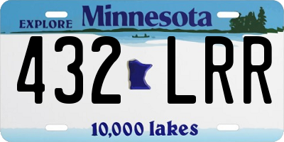 MN license plate 432LRR