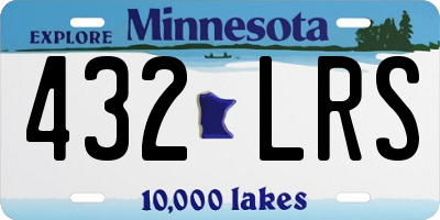 MN license plate 432LRS