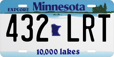MN license plate 432LRT