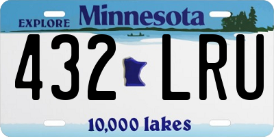 MN license plate 432LRU