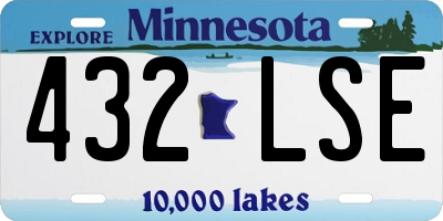 MN license plate 432LSE