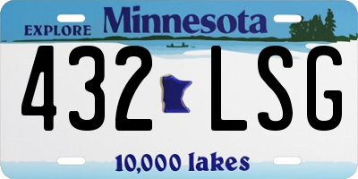 MN license plate 432LSG