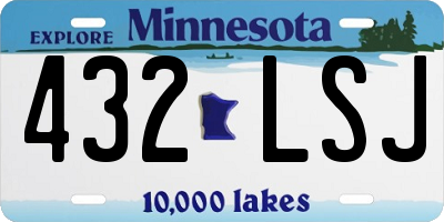 MN license plate 432LSJ