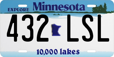 MN license plate 432LSL