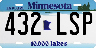 MN license plate 432LSP