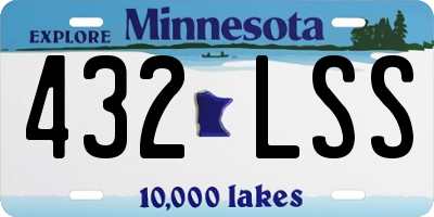 MN license plate 432LSS