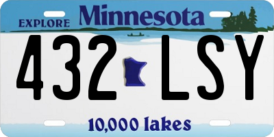 MN license plate 432LSY
