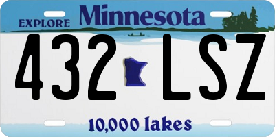 MN license plate 432LSZ