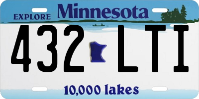 MN license plate 432LTI