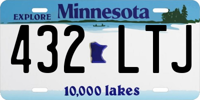 MN license plate 432LTJ