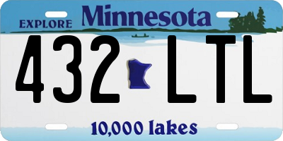 MN license plate 432LTL