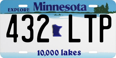 MN license plate 432LTP