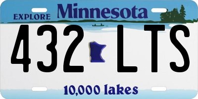 MN license plate 432LTS