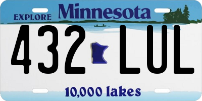 MN license plate 432LUL