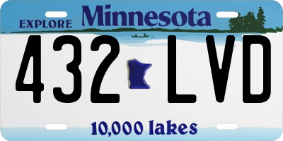 MN license plate 432LVD