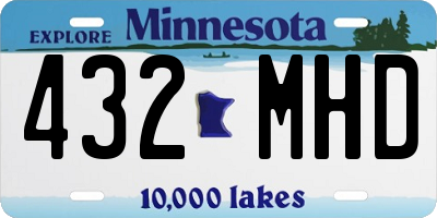 MN license plate 432MHD