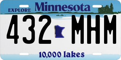 MN license plate 432MHM