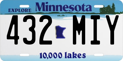 MN license plate 432MIY