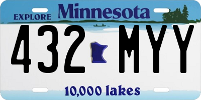 MN license plate 432MYY