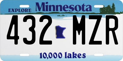 MN license plate 432MZR