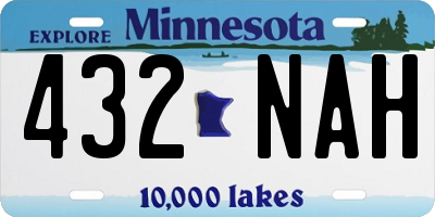 MN license plate 432NAH