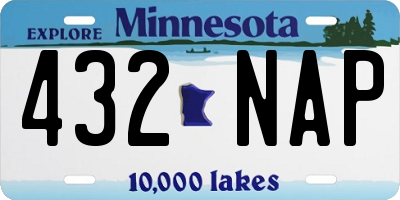 MN license plate 432NAP