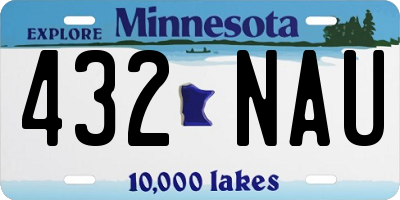 MN license plate 432NAU