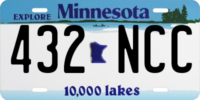 MN license plate 432NCC