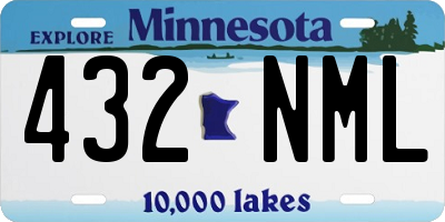 MN license plate 432NML
