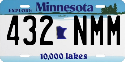MN license plate 432NMM