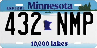 MN license plate 432NMP