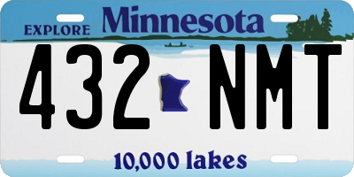 MN license plate 432NMT
