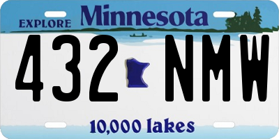 MN license plate 432NMW