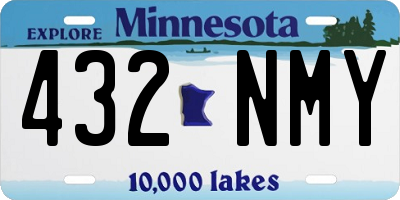 MN license plate 432NMY