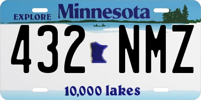 MN license plate 432NMZ