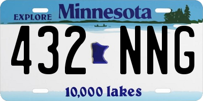 MN license plate 432NNG
