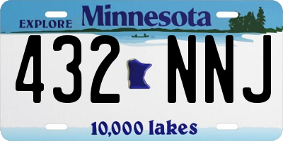 MN license plate 432NNJ