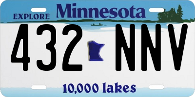 MN license plate 432NNV
