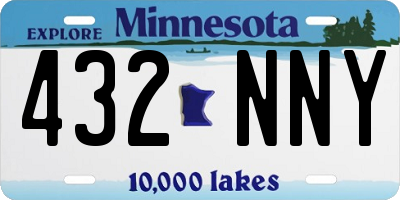 MN license plate 432NNY