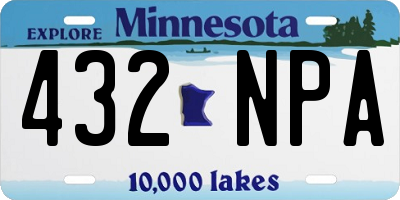 MN license plate 432NPA