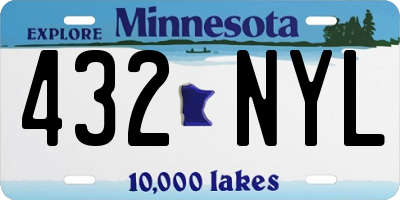 MN license plate 432NYL